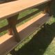 Pair of benches in oak and cherry 250x29x45
