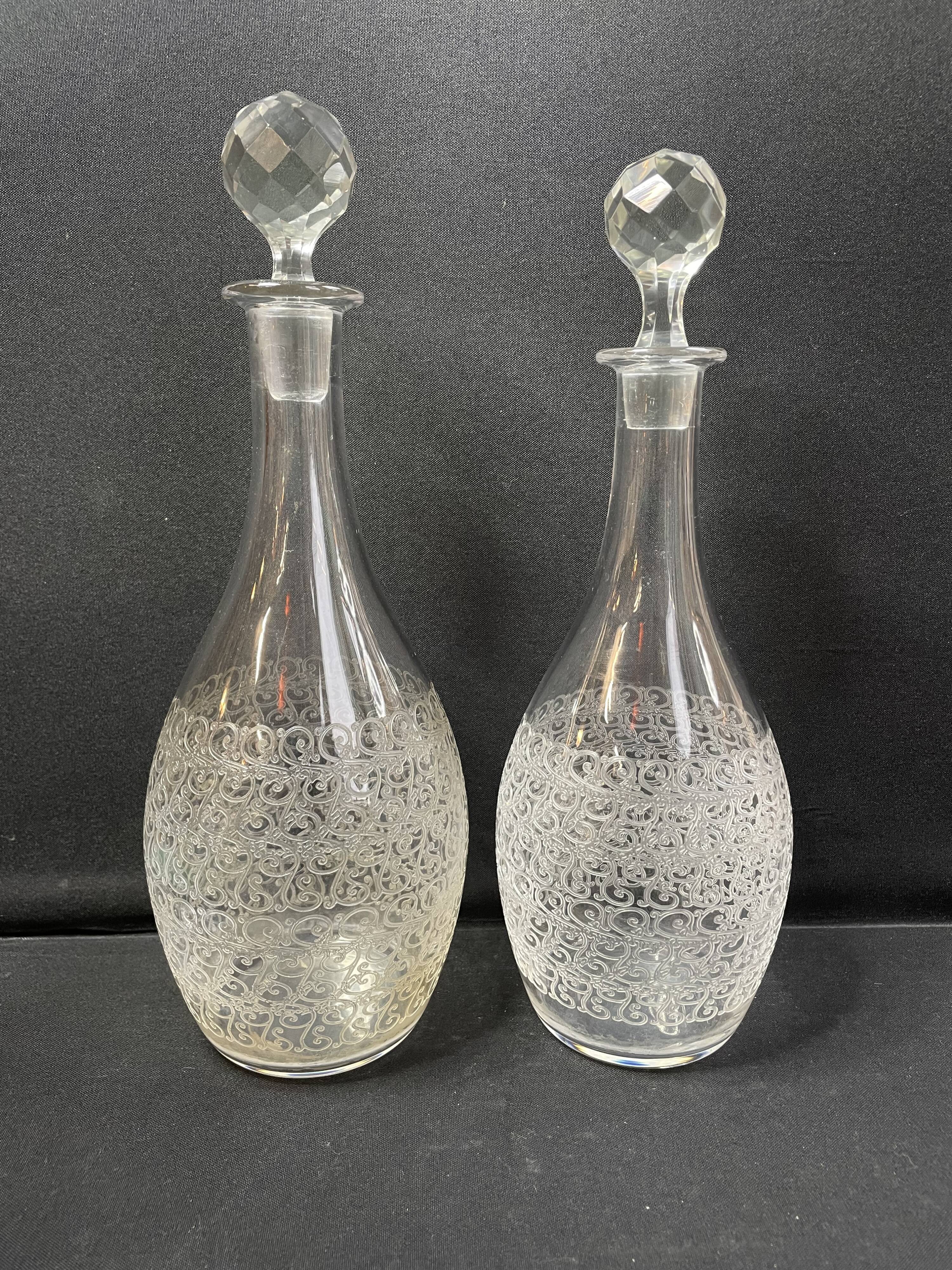 Carafes Baccarat Rohan art déco