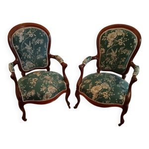 paire de fauteuils cabriolet