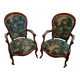 Paire de fauteuils cabriolet style Louis XV