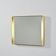 Rectangular mirror in gilded metal, circa 1970