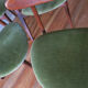 Set of six Danish teak tripod dining chairs, 1960