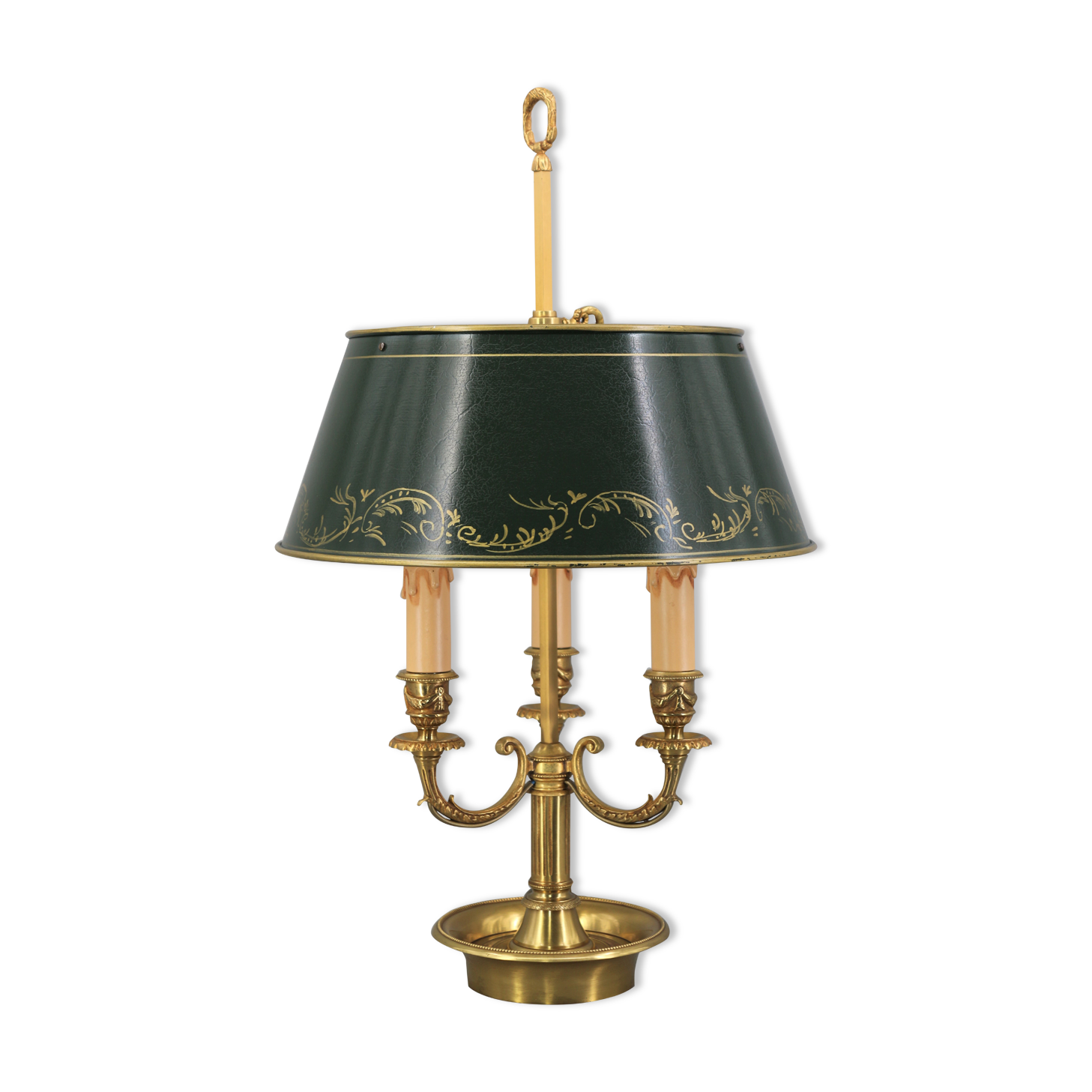 Empire-style solid bronze hot water bottle lamp