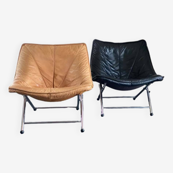 Pair of Molinari Easy Chairs by Teun van Zanten