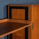 Vintage 20thc italian modular teak wall cabinet c.1960