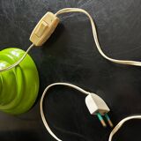1970s apple green lamp