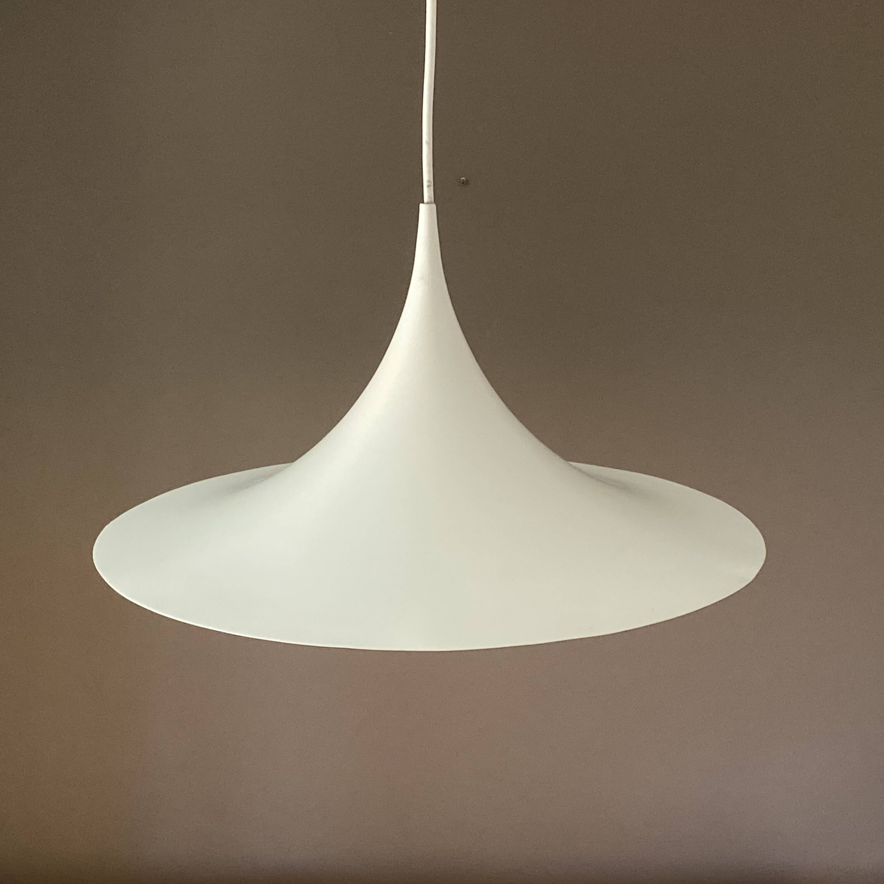 Semi pendant light by Claus Bonderup & Torsten Thorup. 1970.