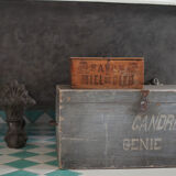 Old patinated grey box