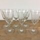 Verres à pied en verre gravé
