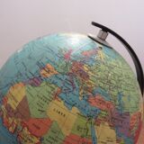 Earth Globe Taride tripod enlightened from the 60s