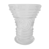 Vase Art deco molded glass