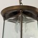 Art Deco ceiling light in brass and glass, 1940s, Germany