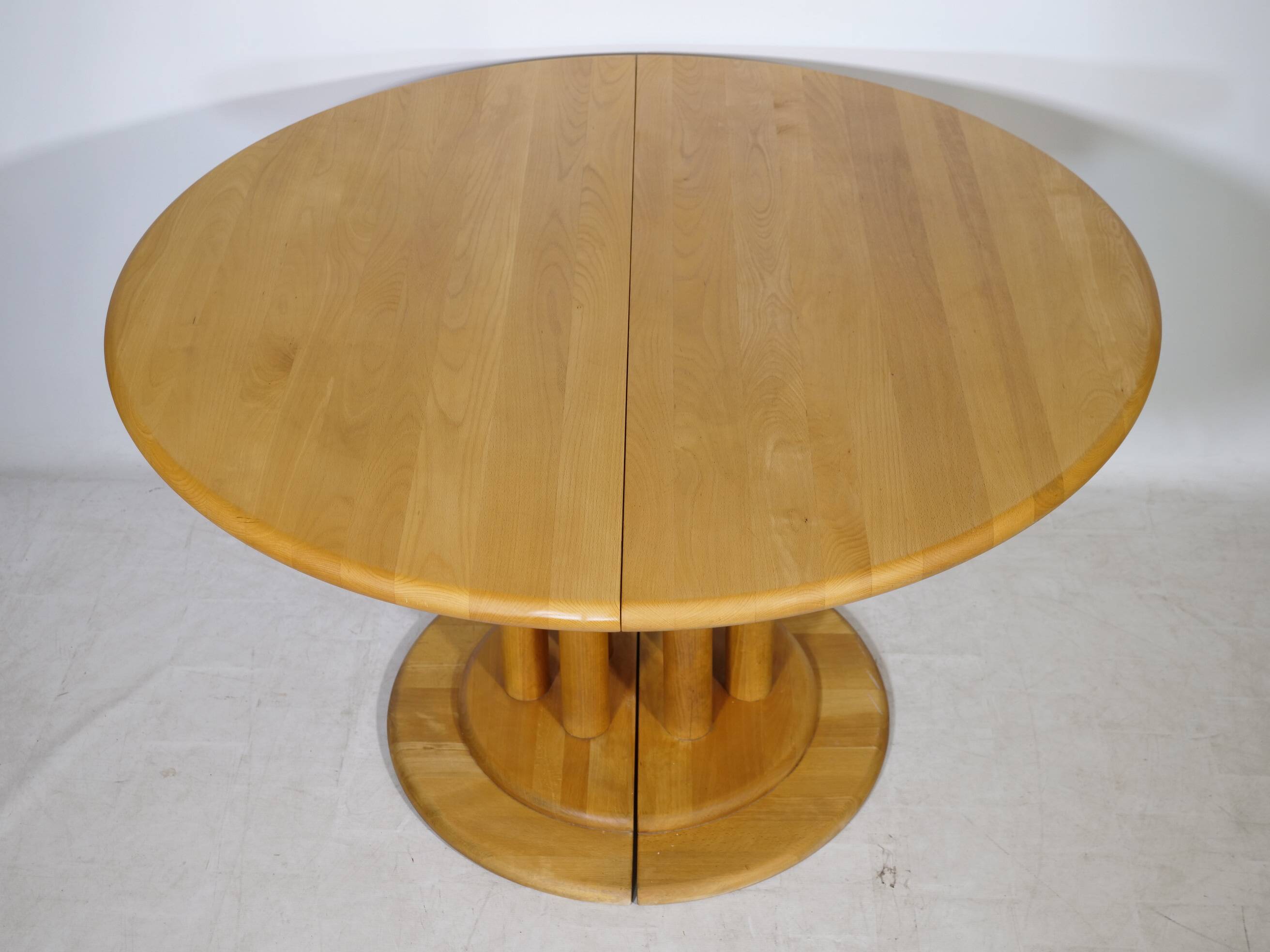 Mid Century Extendable Solid Alder Dining Table by Rainer Daumiller, 1970s