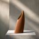 Mid-Century German Modern Stoneware Brick Red Vase from Asa Selection, 1980