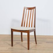 Chaises de salle à manger en teck et tissu du milieu du siècle par Leslie Dandy pour G-Plan, Unite