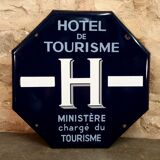 Hotel enamelled plate