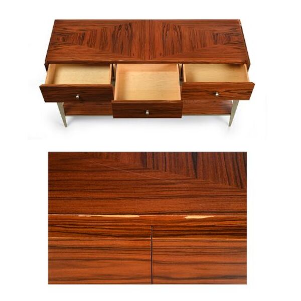 Console design de style scandinave à 3 tiroirs