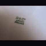 Plat en porcelaine de Limoges B&C Bernardaud