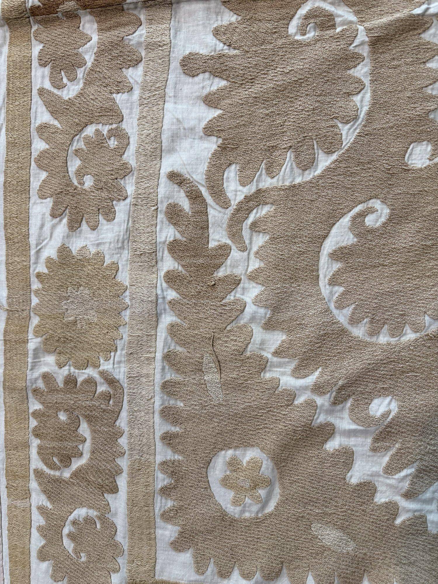 Vintage hand-embroidered tablecloth 137x147 cm