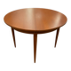 Large extendable French dining table in teak – 1960s