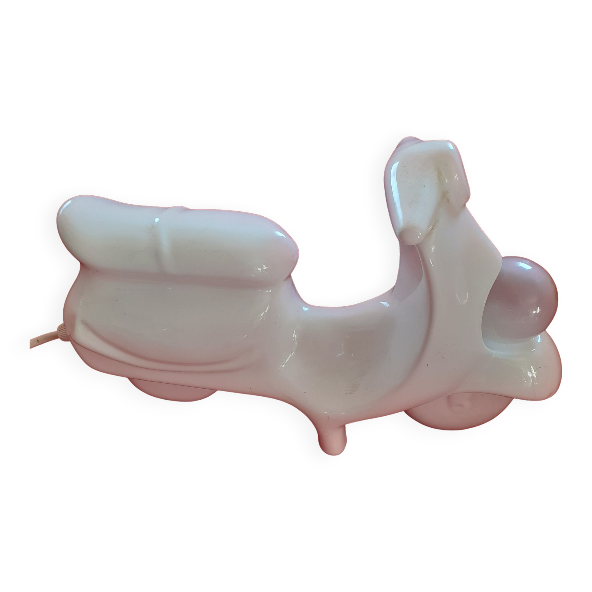 White lamp. scooter from the 80s.