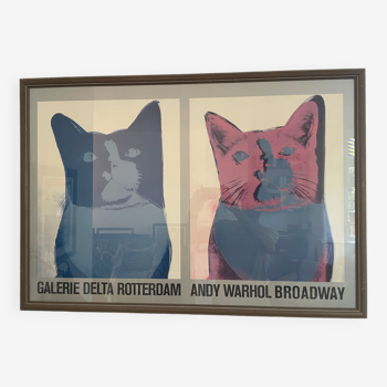 Screenprint Poster of Andy Warhol, Broadway, Galerie Delta Rotterdam, 1984 - Unique Pop Art