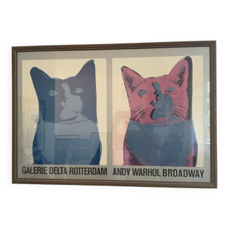Screenprint Poster of Andy Warhol, Broadway, Galerie Delta Rotterdam, 1984 - Unique Pop Art