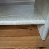 Vintage coffee table in travertine