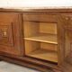 Art Deco sideboard in solid oak and marble, 1940