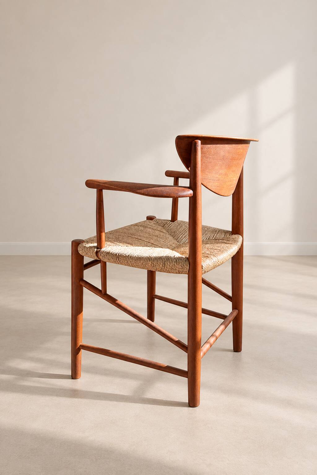 Vintage Scandinavian armchair in teak by Peter Hvidt & Orla Mølgaard
