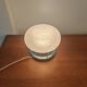 Vintage Space Age Mushroom Lamp – Textured Glass & Chrome (1970s)