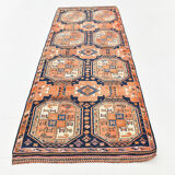 4x10 Wide Vintage Runner Rug, 110x323Cm