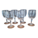 6 crystal white wine glasses from Arques Matignon
