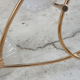 Maison Arlus 3 lights brass vintage 50s chandelier