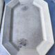 2 old earthenware dishes, one from Gien