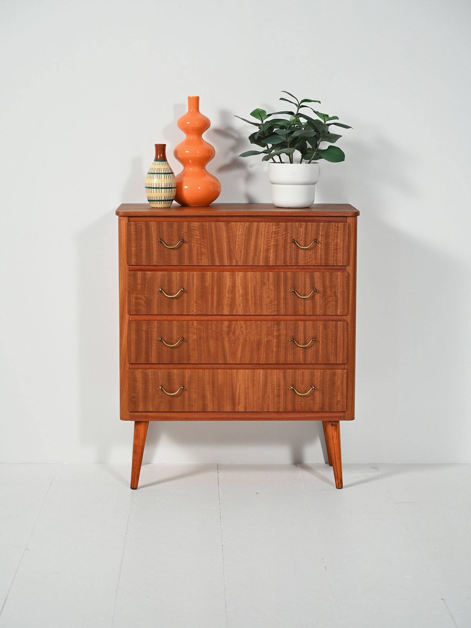 Scandinavian mahogany chest of drawers, 1950s