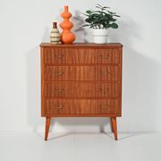 Scandinavian mahogany chest of drawers, 1950s