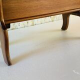 Vintage side table with magazine rack, 1960s