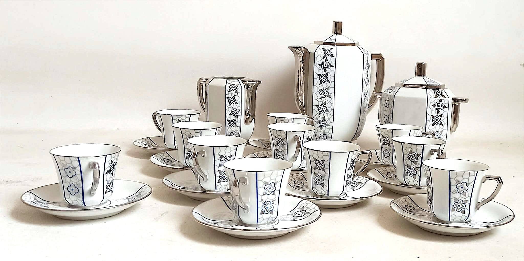 Art Deco coffee service 14 pieces