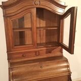 Folding desk buffet in solid oak from the 19th century, restored in the 19th century