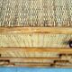 Vintage rattan chest of drawers