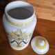 Old pharmacy pot made of earthenware from Portugal.