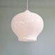 Large Scandinavian suspension light in white opaline, H.A. Jakobsson, 1960