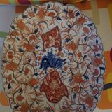 Plat ancien en porcelaine d'imari