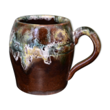 Multicolored handcrafted cup