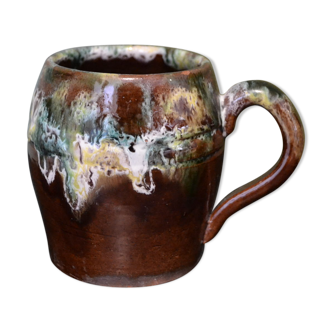 Multicolored handcrafted cup