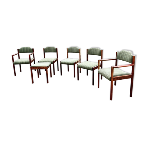 Série de chaises scandinave - ottoman