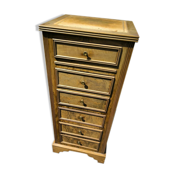 Petit meuble 4 faces de style Louis XVI en noyer