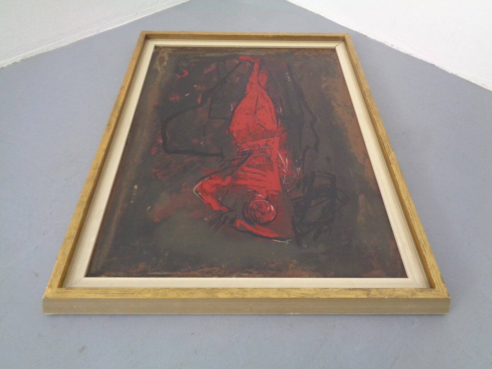 After Marino Marini, Dancer, 1960s, Artwork on Wood