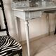 Secretary desk Henri II with grey Gustavian steps
